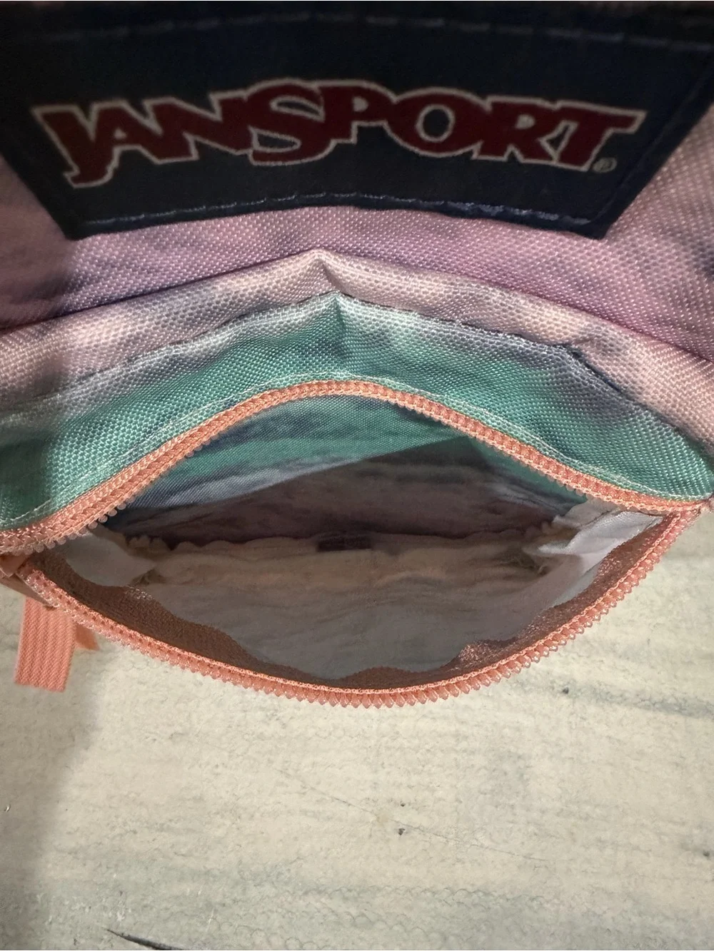 JanSport Big Break Tie Dye Insulated Lunch Bag - Pink Purple Mint (Preowned)